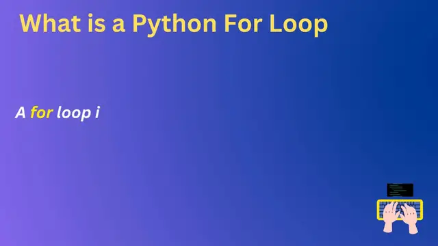 Video thumbnail for Python For Loop