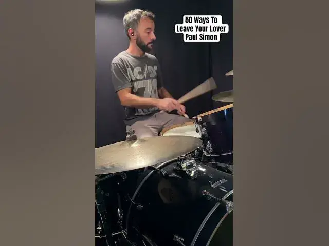 'Video thumbnail for “50 Ways To Leave Your Lover” by Paul Simon | Drum Cover | Drum Lessons | Simpledrummer®'