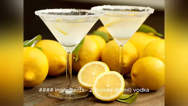 Video thumbnail for lemon drop drink recipe
