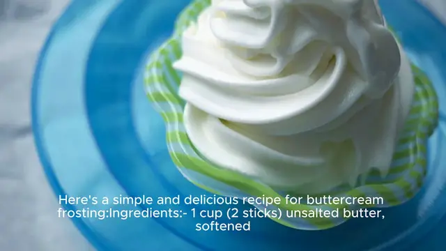 Video thumbnail for buttercream frosting recipe