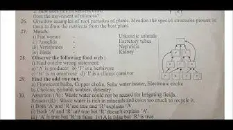 Video thumbnail for 10th Science Second Revision 2019 - Question Paper (Trichy District) | (English Medium)