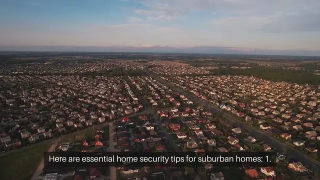 Video thumbnail for Home Security Tips For Suburban Homes