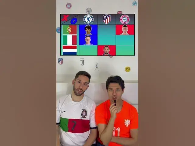 'Video thumbnail for Footy tic-tac-toe (country) #football #tictactoe #chelsea #atleticomadrid #bayern #portugal #italia'
