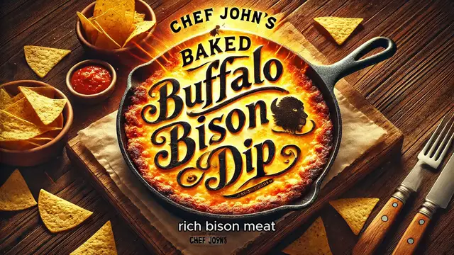 Video thumbnail for Chef John's Baked Buffalo Bison Dip
