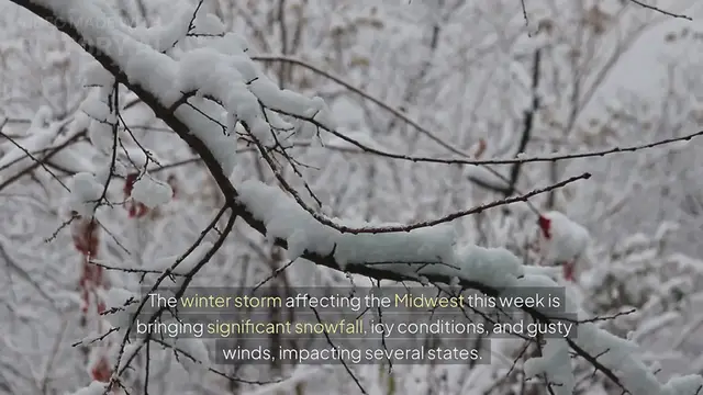 'Video thumbnail for Winter Storm Sweeps Midwest, Bringing Snow, Ice, and Hazardous Road Conditions'