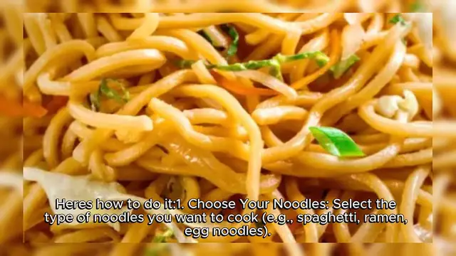Video thumbnail for Noodles Recipe