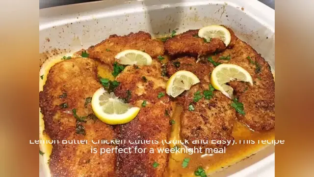 Video thumbnail for Lemon Butter Chicken Cutlet recipe