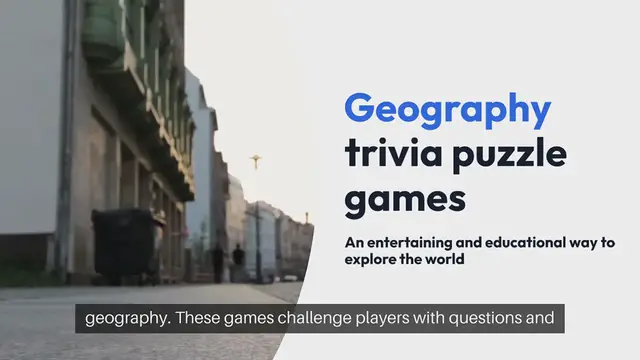 Video thumbnail for Geography Trivia Puzzle Games