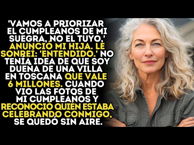 Video thumbnail for Mi Hija Eligió El Cumpleaños De Su Suegra En Lugar Del Mío. Así Que Celebré En Mi Villa De 6M
