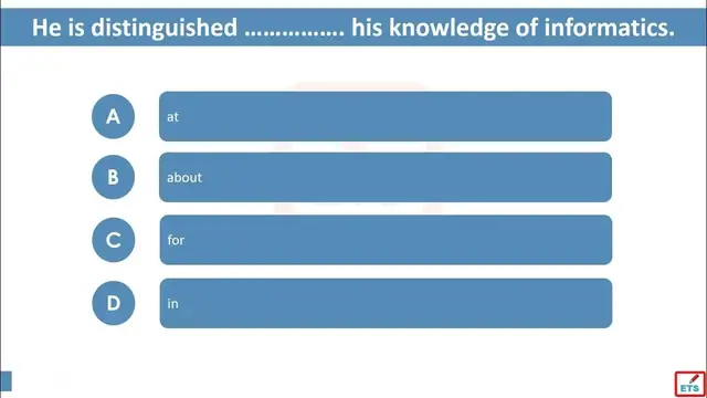 Video thumbnail for English Prepositions Quiz 74