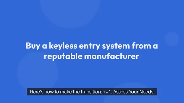 Video thumbnail for How to Upgrade to Keyless Entry