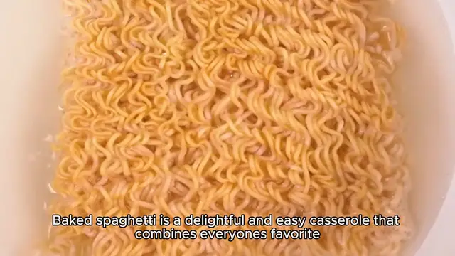 Video thumbnail for baked spaghetti recipe