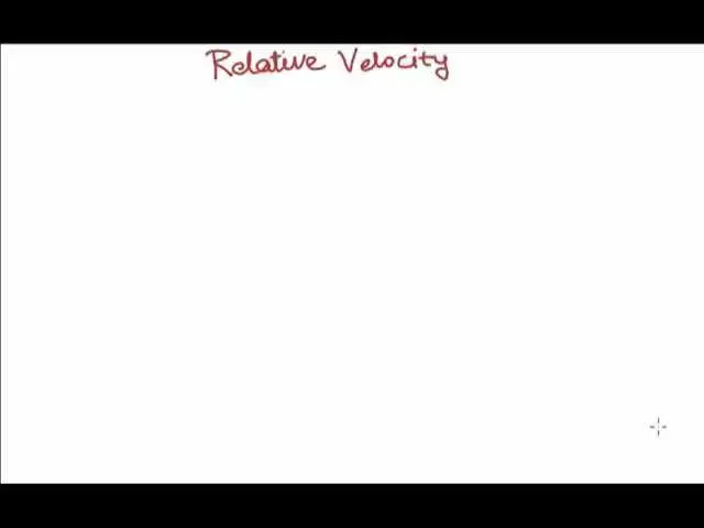 'Video thumbnail for Relative Velocity'