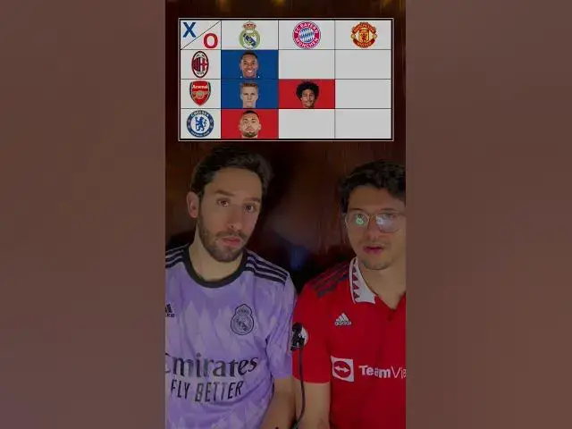 'Video thumbnail for TIC-TAC-TOE FOOTBALL #bayern #realmadrid #manchesterunited #arsenal #chelsea #milan #tictactoe'