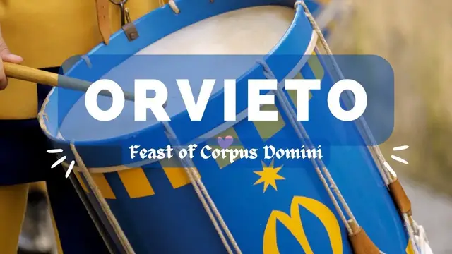 'Video thumbnail for Medieval procession in Orvieto for the occasion of the Corpus Domini feast day'
