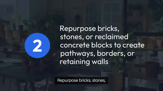 Video thumbnail for Using Recycled Materials in Garden Project