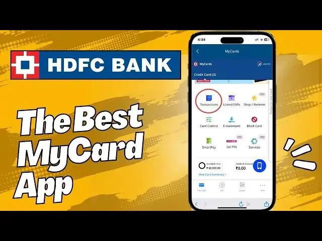 Video thumbnail for 💥HDFC MyCard App: The New App from HDFC Will Blow Your Mind | All Features Explained!