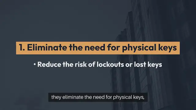 Video thumbnail for Smart Locks Keyless Entry Systems Benefits