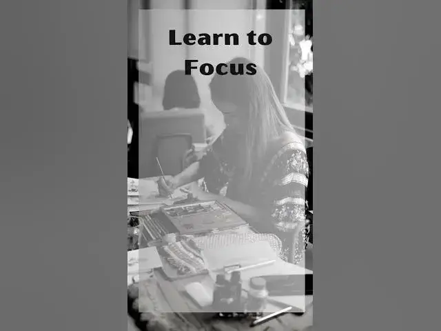 'Video thumbnail for Learn to focus for results!'