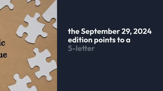 Video thumbnail for Idly designed the letterhead as a rustic poem Crossword Clue Puzzle Answer from September 29, 2024