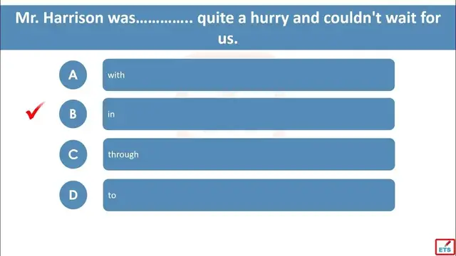 Video thumbnail for English Prepositions Quiz 76