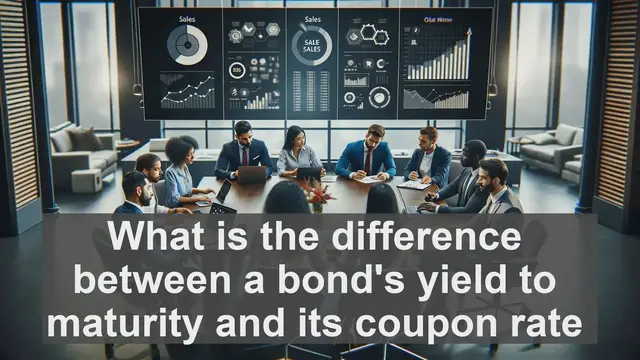 Video thumbnail for What is the difference between a bonds yield to maturity and its coupon rate?