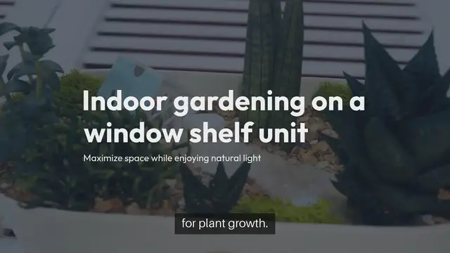 Video thumbnail for Indoor Gardening Window Shelf Unit