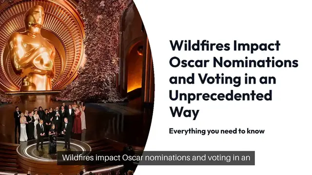 Video thumbnail for Wildfires impact Oscar nominations and voting in an unprecedented manner