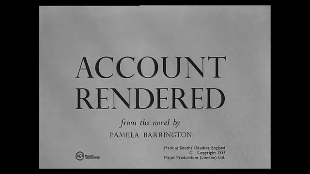 Video thumbnail for Account Rendered (1957)