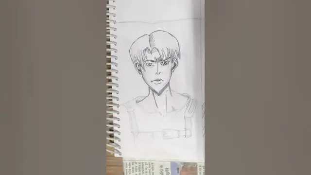 'Video thumbnail for Drawing Levi Ackerman From attack on Titan Timelapse #shorts #animeart'