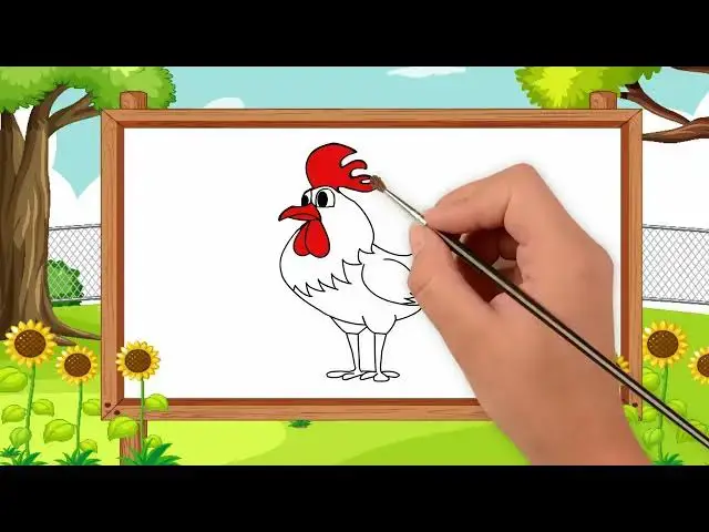'Video thumbnail for Easy Techniques for Coloring a Chicken Drawing // Tech Trend Platform'