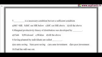 Video thumbnail for 11th Economics Public Exam 2019 - Model Question Paper - 1 (Vellore District) | (English Medium)