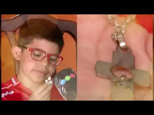 Video thumbnail for Dječak čudom izbjegao smrt ,križ na lančiću je zaustavio metak da mu pogodi prsa...