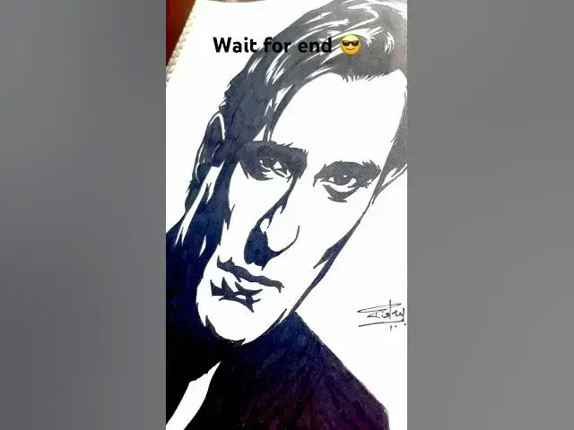 Video thumbnail for How to draw rehman dakait 😎😎 se full vidoe #trendingshorts #art #ranveer  #like#reels #shortvideo