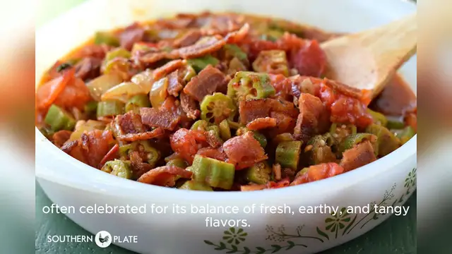 Video thumbnail for okra and tomatoes