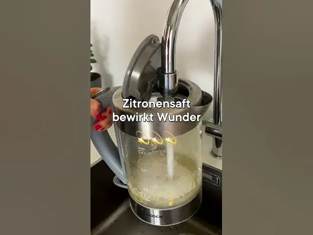 Video thumbnail for Wasserkocher NATÜRLICH entkalken ☝️ #shorts