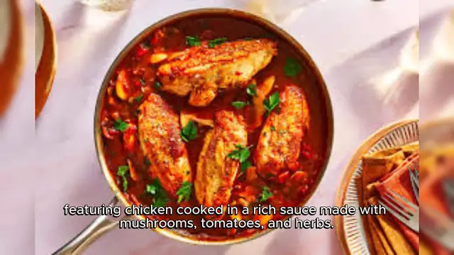 Video thumbnail for Chicken chasseur Recipe