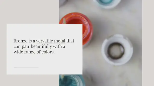 Video thumbnail for What Colours compliment bronze?