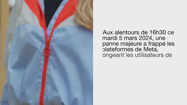 Video thumbnail for Facebook et Instagram touchés par une panne mondiale