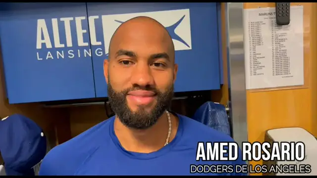 Video thumbnail for Amed Rosario habla de su llegada a los Dodgers y lo mucho que disfruta jugar en LA