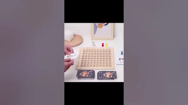'Video thumbnail for Educational Multiplication Toy | Montessori Maths Board Game | π Link is in Description'