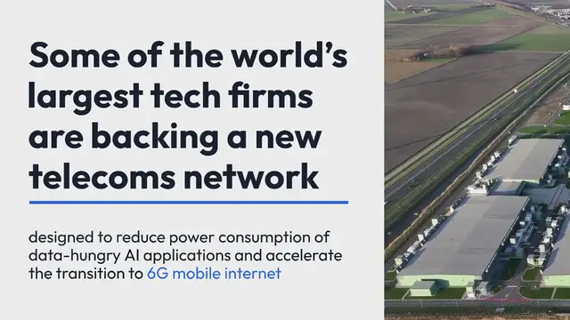 Video thumbnail for Tech giants bet next-generation optical networks will reduce AI’s climate impact, aid 6G transition