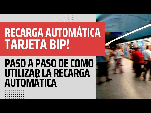 Video thumbnail for Recarga Automática Tarjeta Bip!: Paso a paso de Ccómo utilizar la recarga automática