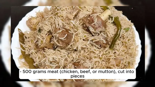 Video thumbnail for Meat Pulao Recipe