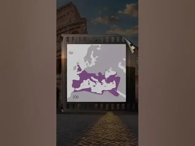 'Video thumbnail for Rome's Rise and Fall in Seconds: Animated Map of the Empire'