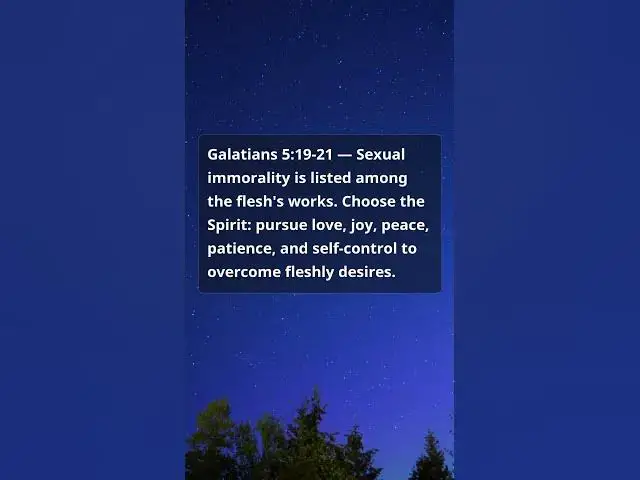 Video thumbnail for Choose the Spirit — Galatians 5:19-21 (Short Teaching)