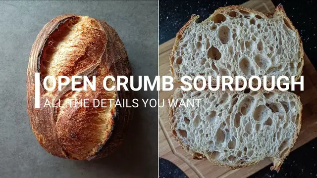 Video thumbnail for Open Crumb Sourdough Bread Recipe