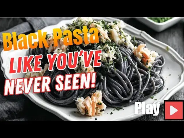 Video thumbnail for How to Make Squid Ink Pasta | Elegant & Easy Seafood Pasta Recipe Everyone Will Love