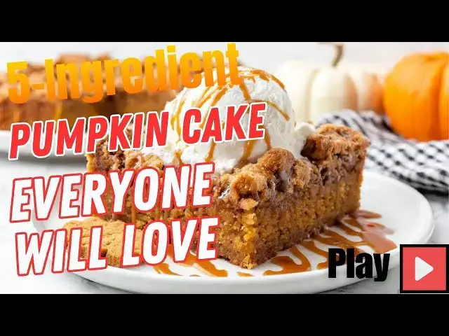 Video thumbnail for Easy Pumpkin Dump Cake Recipe | Fall Dessert Favorite with 5 Simple Ingredients
