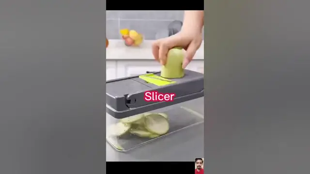Video thumbnail for 12-in-1 Kitchen Tool for Slicing and Shredding | 🔗 Link is in Description |  #kitchen #gadgets